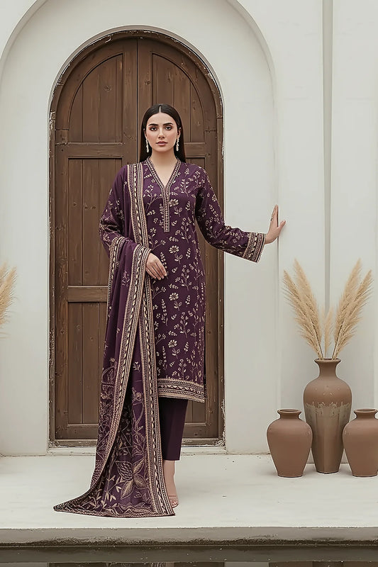 Printed Pashmina Suit 3pc