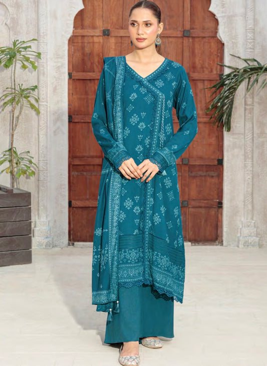 Printed Pashmina Suit 3pc