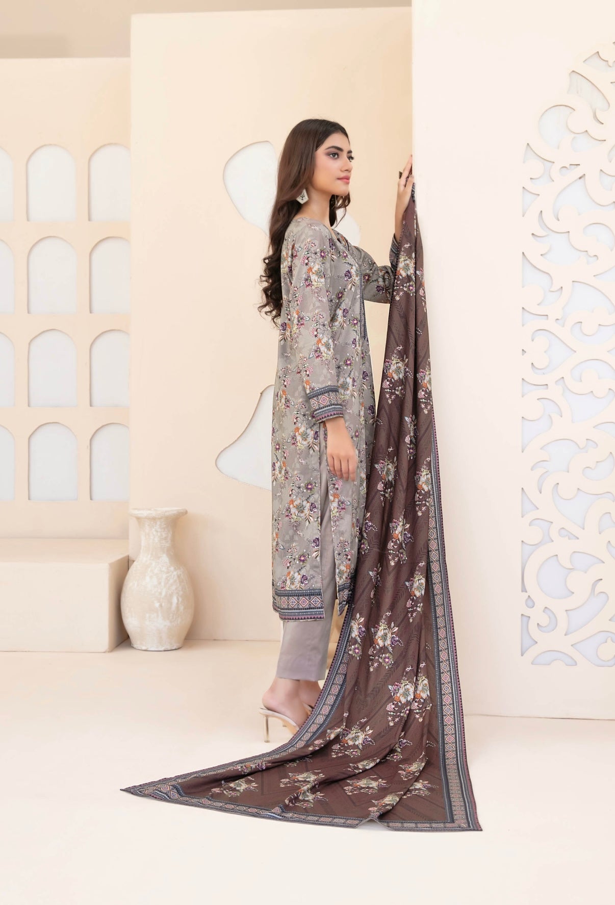 Printed Staple Suit 3pc