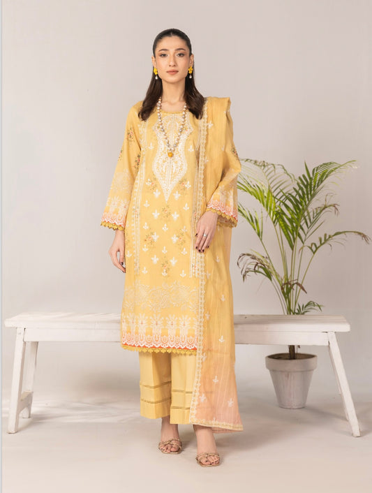Embroidered Lawn 3pc