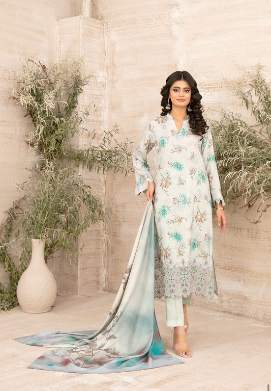 Luxury Zarri Chikankari Suit 3pc