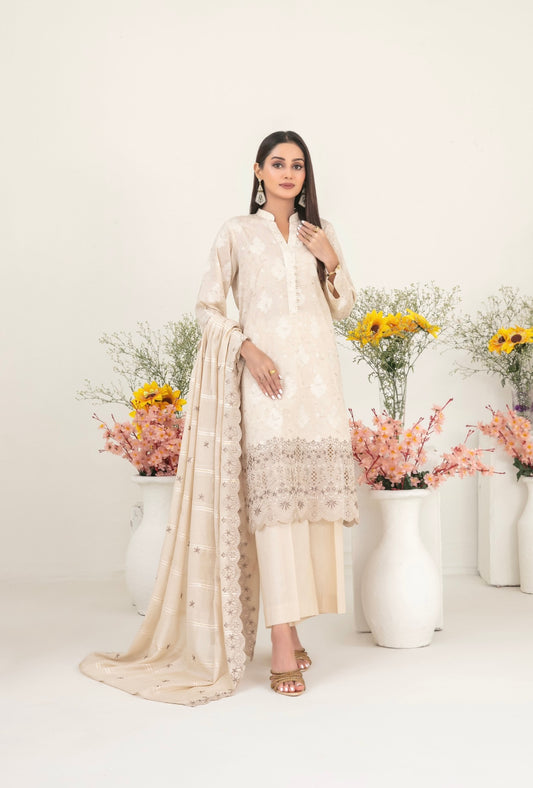 Embroidered Zarri Lawn Suit