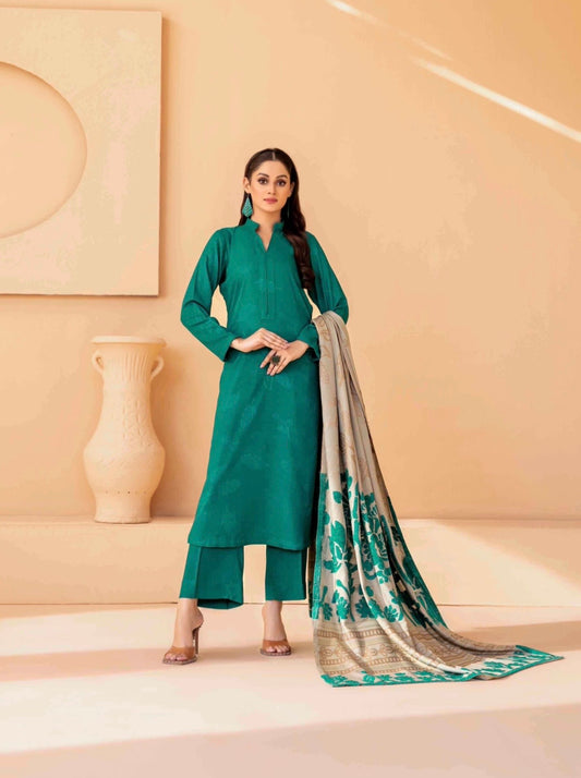 Premium Peach Leather Suit 3pc