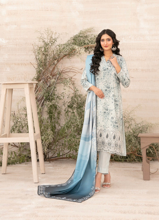 Luxury Zarri Chikankari Suit 3pc