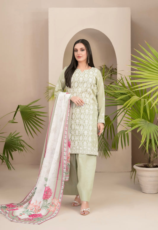 Embroidered Lawn 3pc