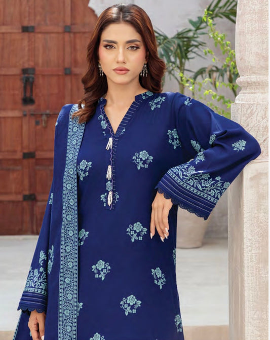 Printed Pashmina Suit 3pc