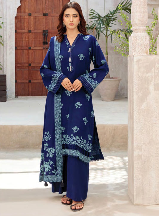 Printed Pashmina Suit 3pc