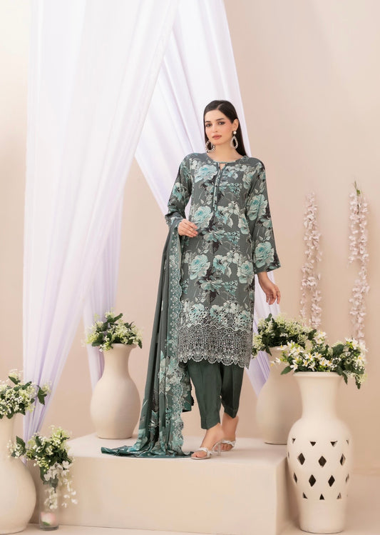 Embroidered Chikankari Suit 3pc