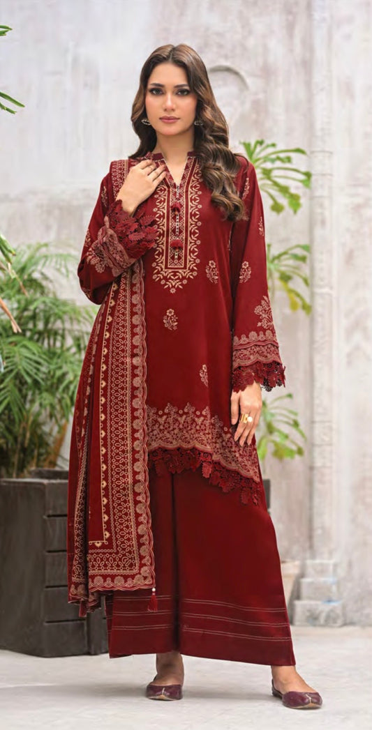 Printed Pashmina Suit 3pc