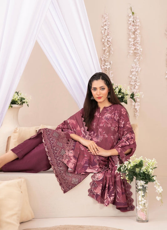 Embroidered Chikankari Suit 3pc