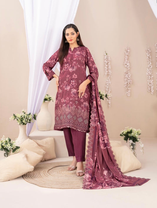 Embroidered Chikankari Suit 3pc