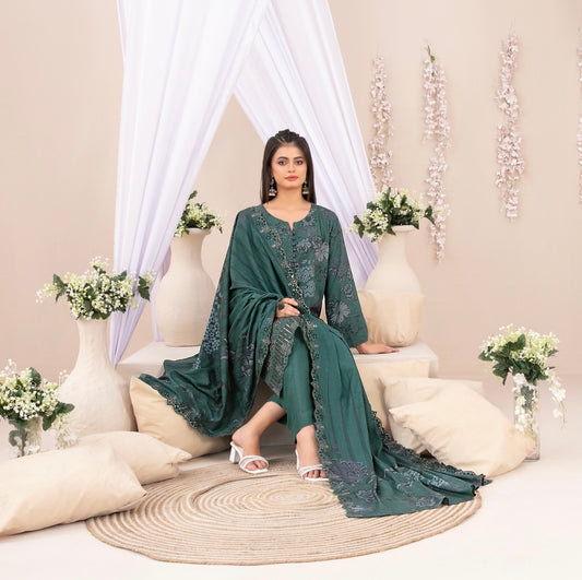 Embroidered Chikankari Suit 3pc