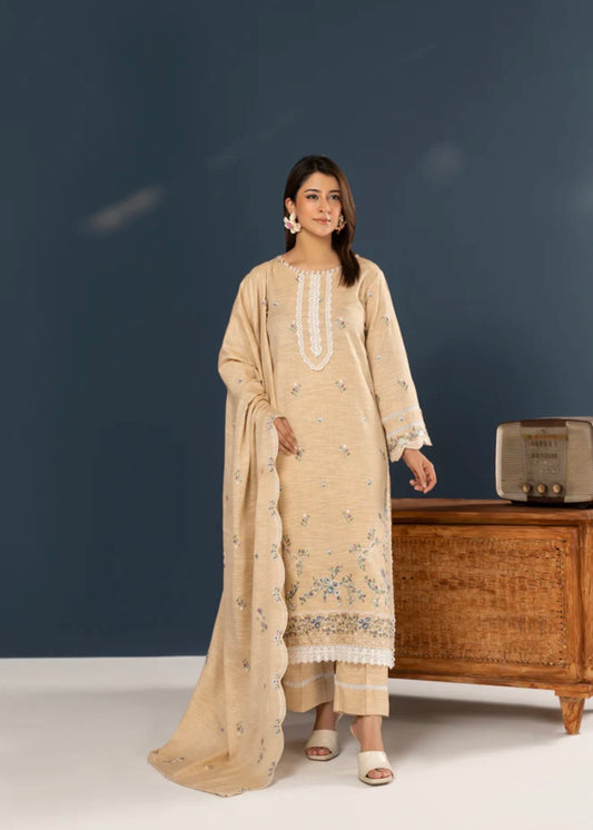 Premium Peach Leather Suit 3pc