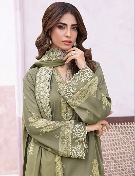 Embroidered Pashmina Suit 3pc