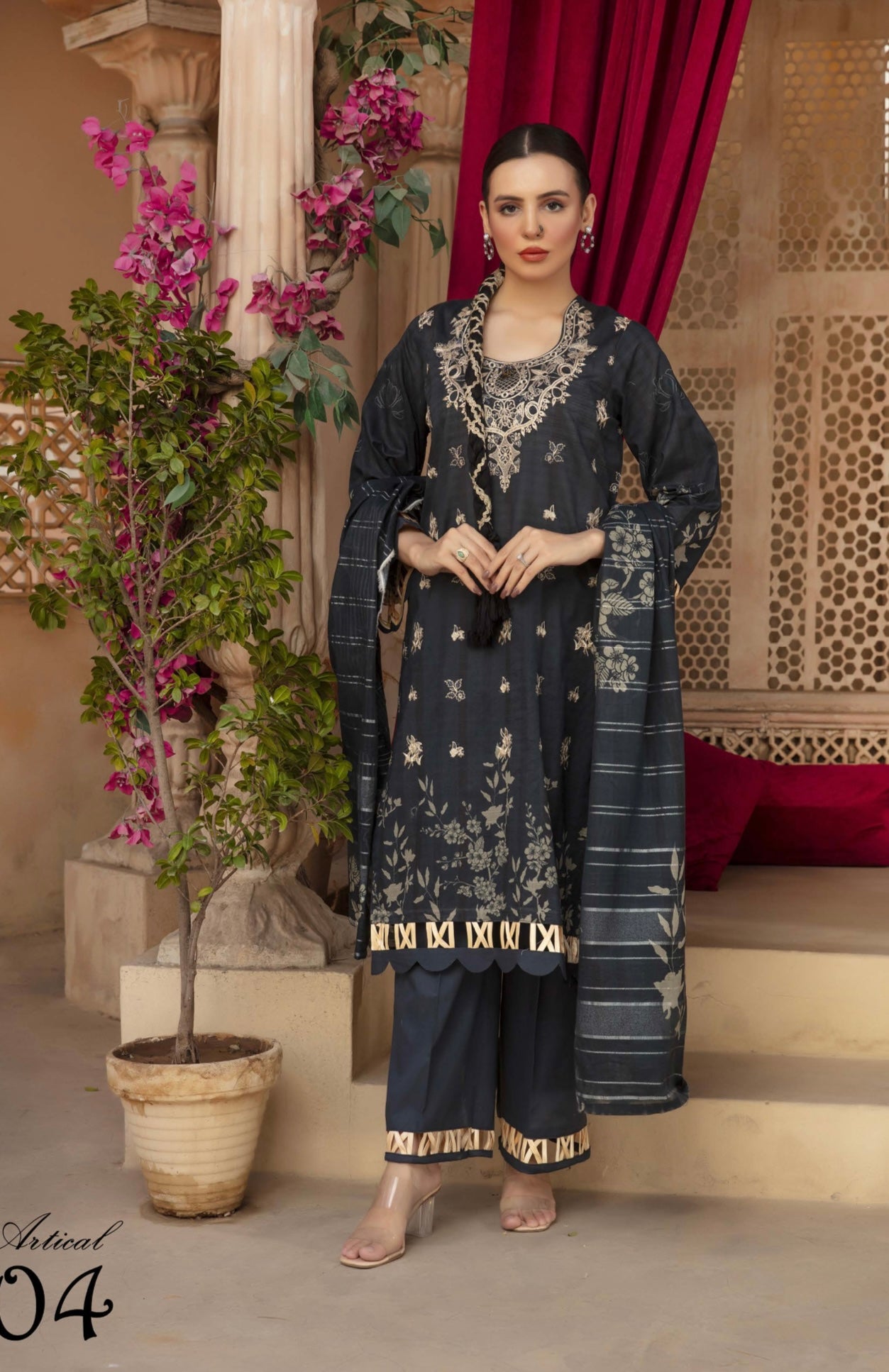 Embroidered Lawn 3pc
