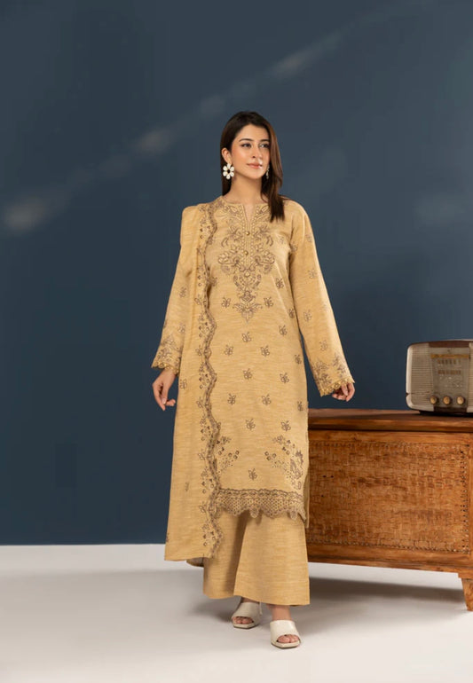 Premium Peach Leather Suit 3pc