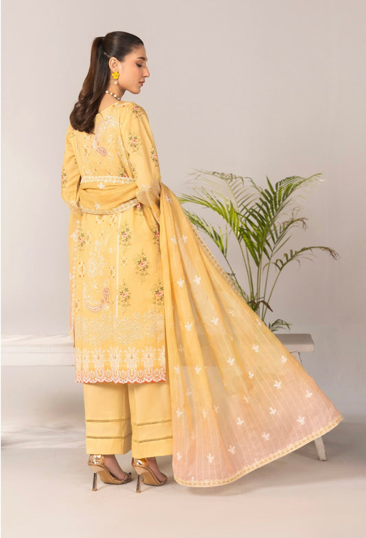 Embroidered Lawn 3pc