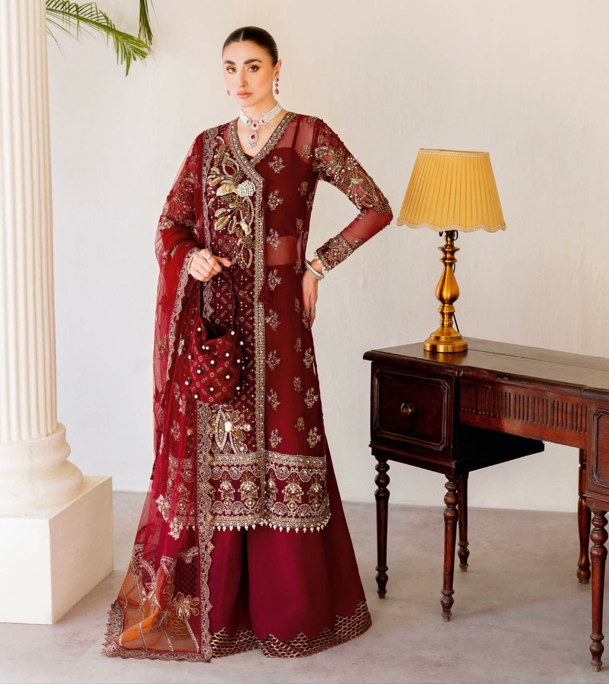 Hand-Embellished Suit 3pc