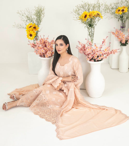 Embroidered Zarri Lawn Suit