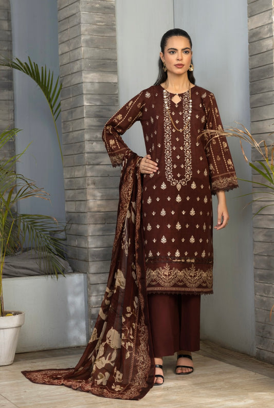 Embroidered Lawn 3pc