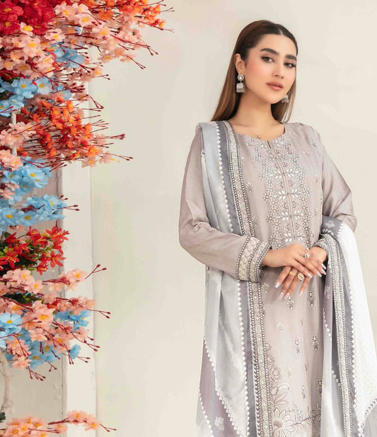 Luxury Embroidered Staple Suit 3pc