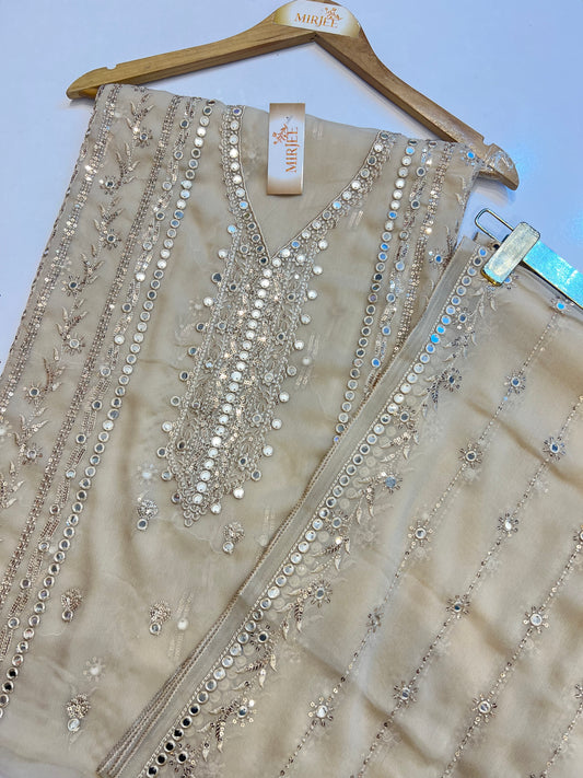 Bareeze Chiffion Foil Work Suits 4pc