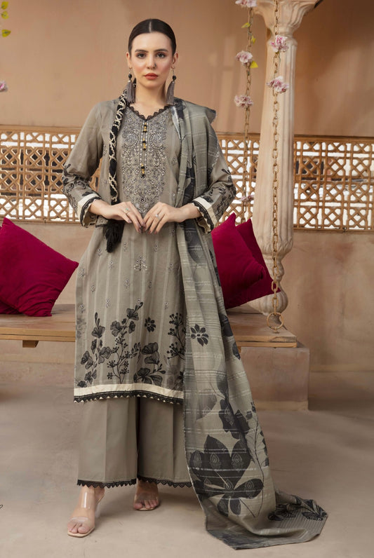 Embroidered Lawn 3pc