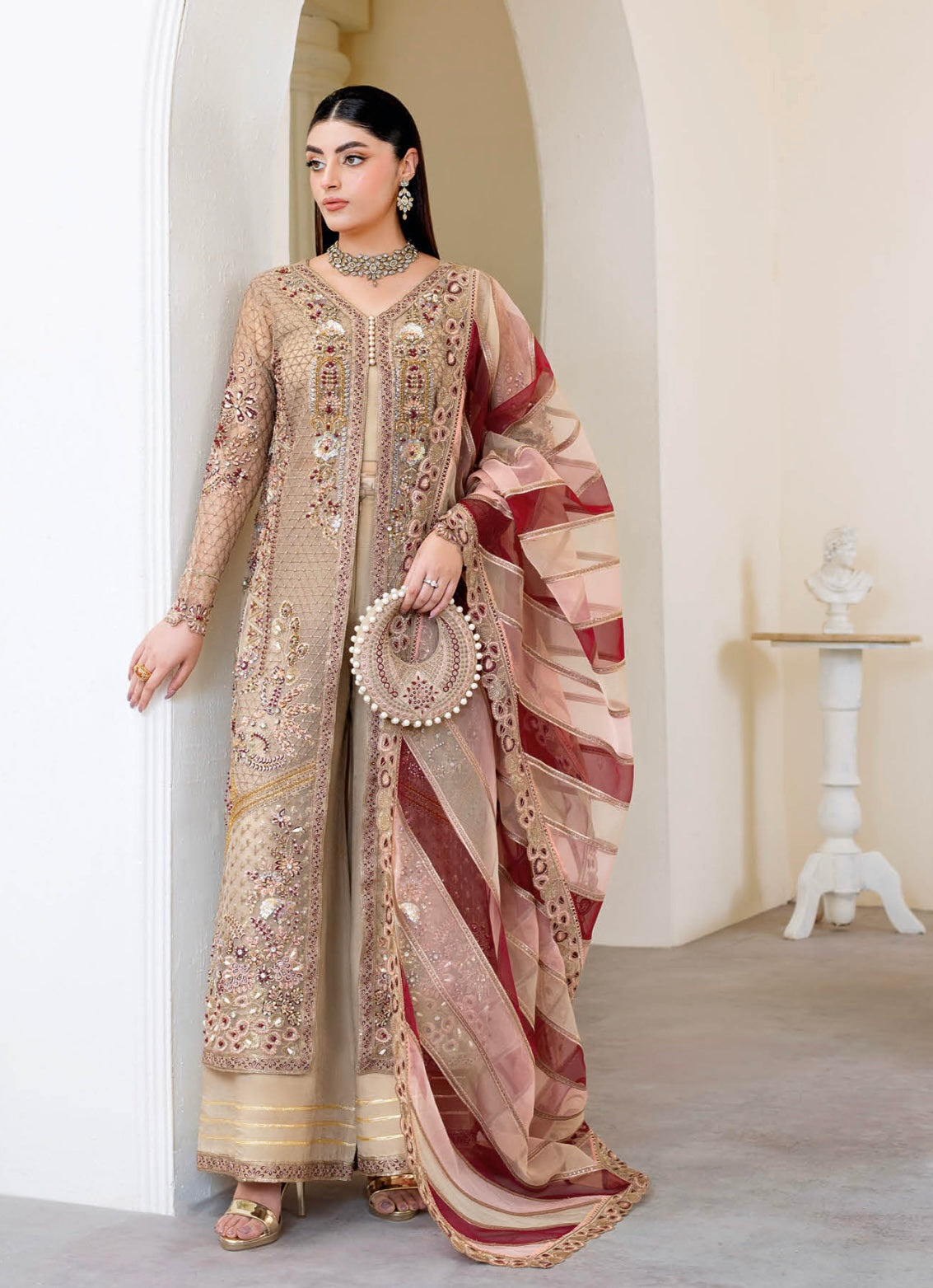 Hand-Embellished Suit 3pc