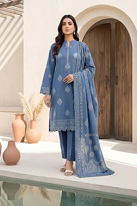 Printed Pashmina Suit 3pc