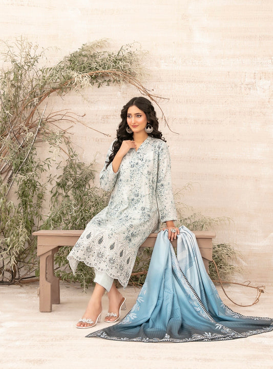 Luxury Zarri Chikankari Suit 3pc