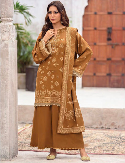 Printed Pashmina Suit 3pc