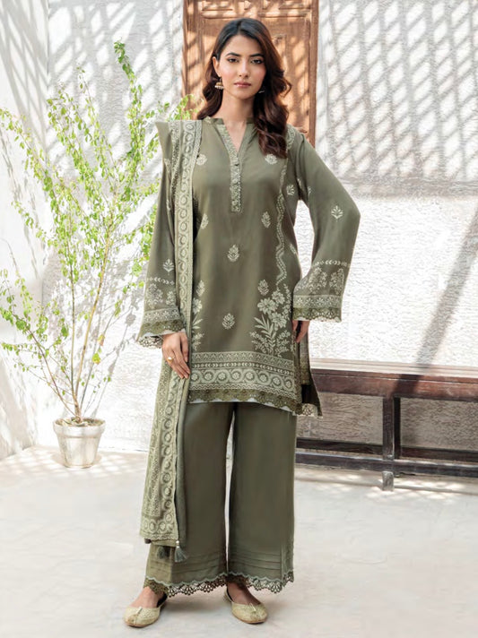 Printed Pashmina Suit 3pc