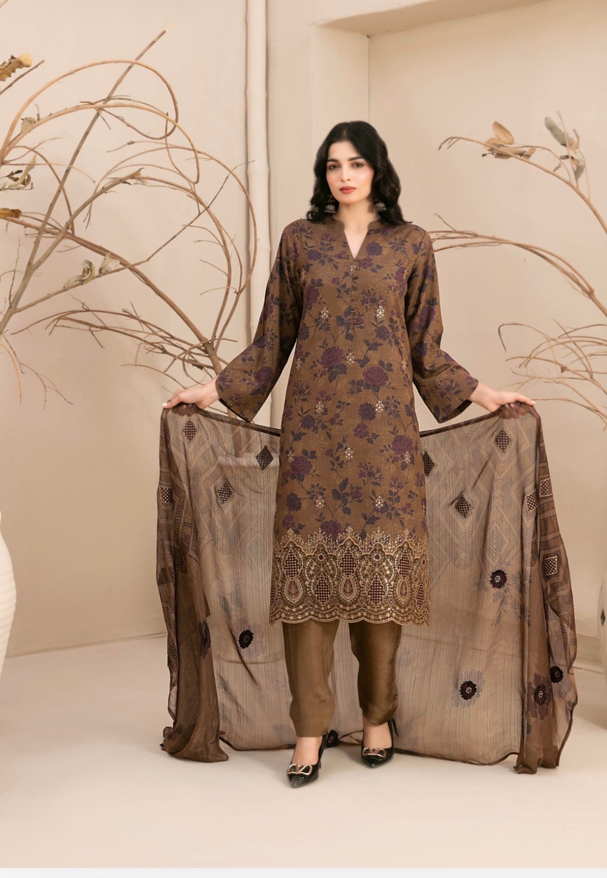 Premium Slub Linen Suit 3pc