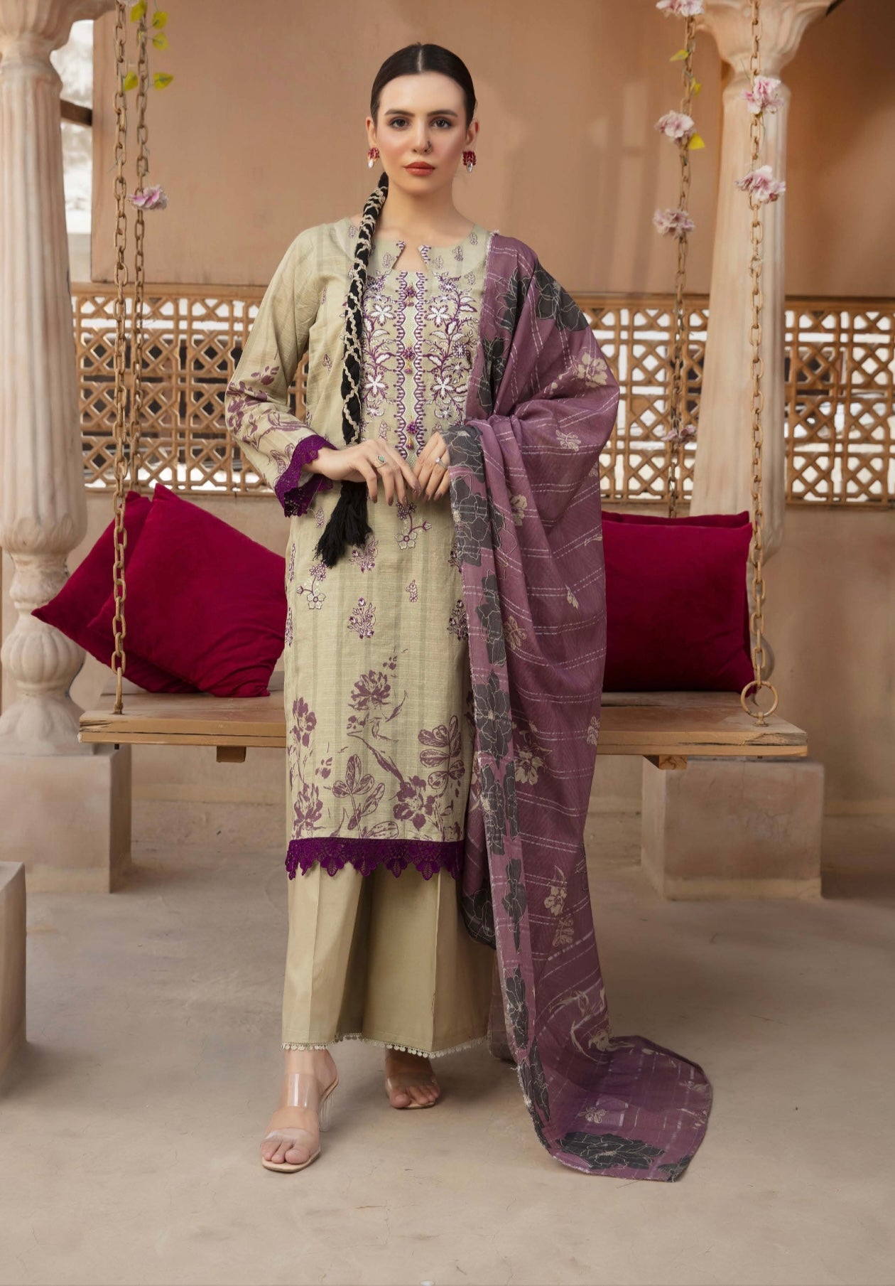 Embroidered Lawn 3pc