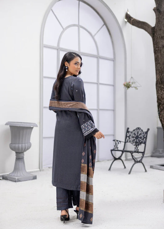 Luxury Peach Leather Suit 3pc