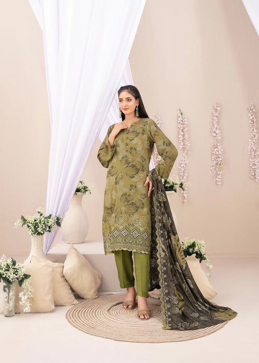 Embroidered Chikankari Suit 3pc
