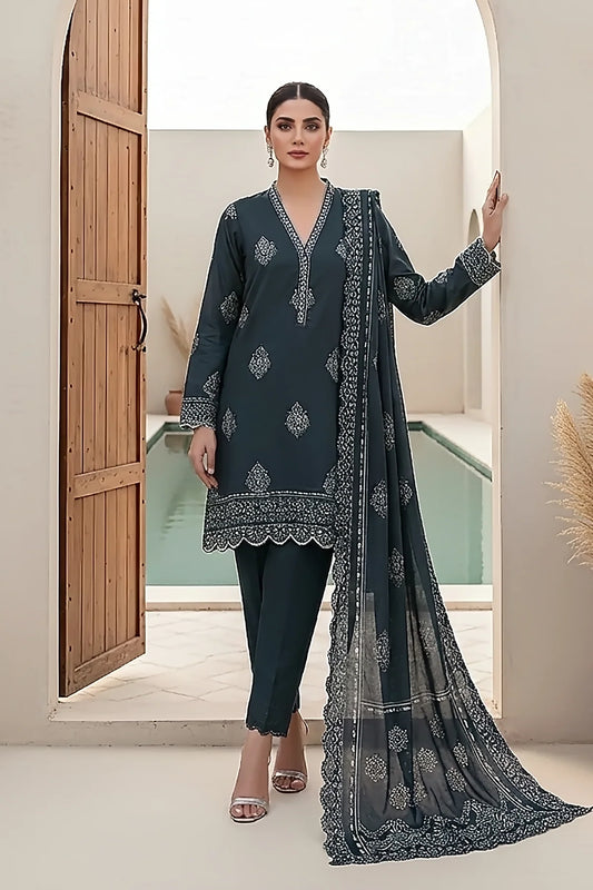 Printed Pashmina Suit 3pc