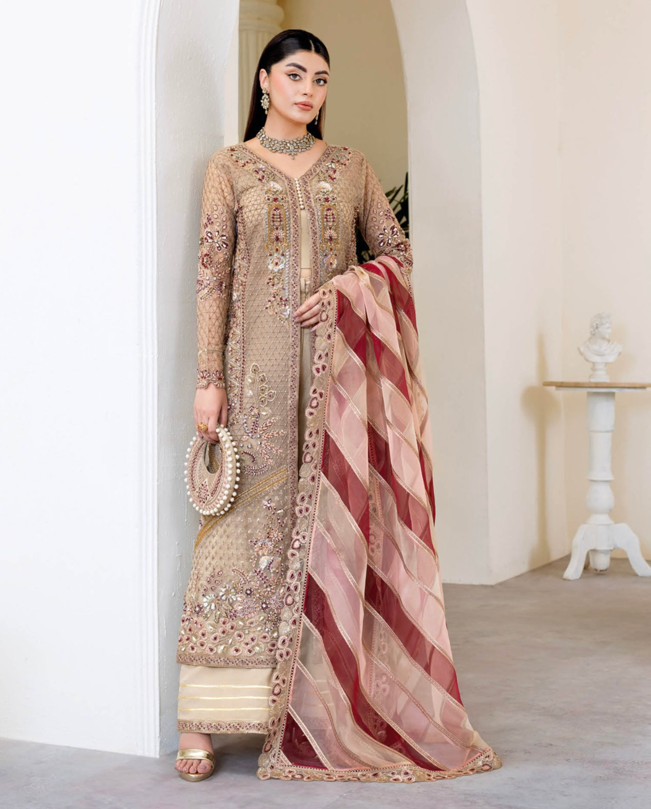 Hand-Embellished Suit 3pc