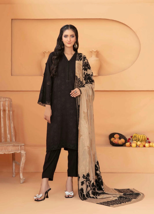 Festive Peach Leather Suit 3pc