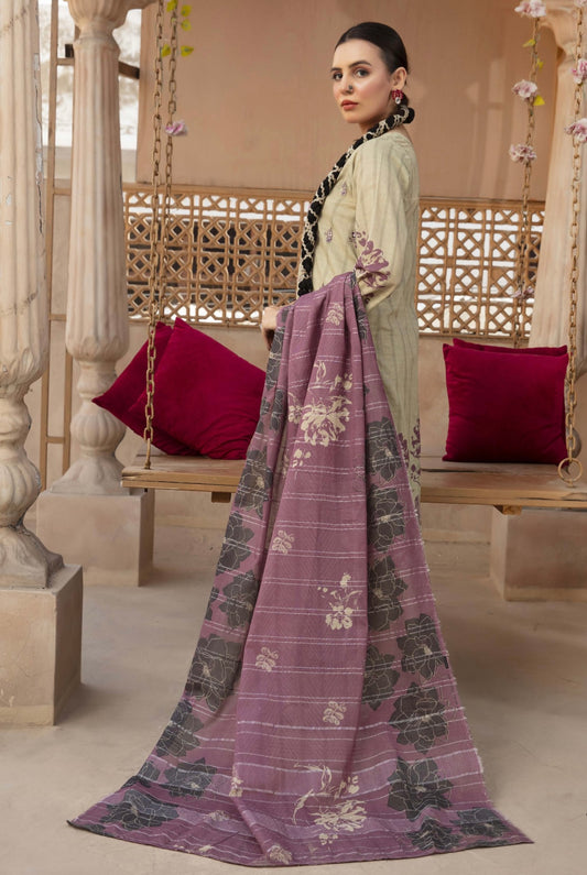 Embroidered Lawn 3pc