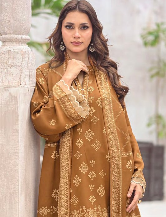 Printed Pashmina Suit 3pc