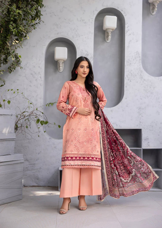 Embroidered Lawn 3pc