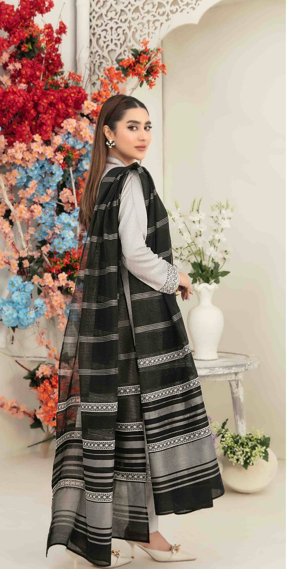Luxury Embroidered Staple Suit 3pc