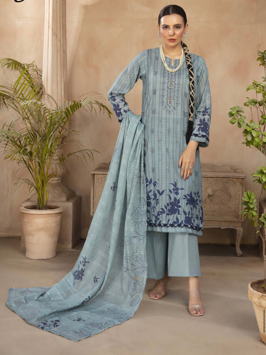 Embroidered Lawn 3pc