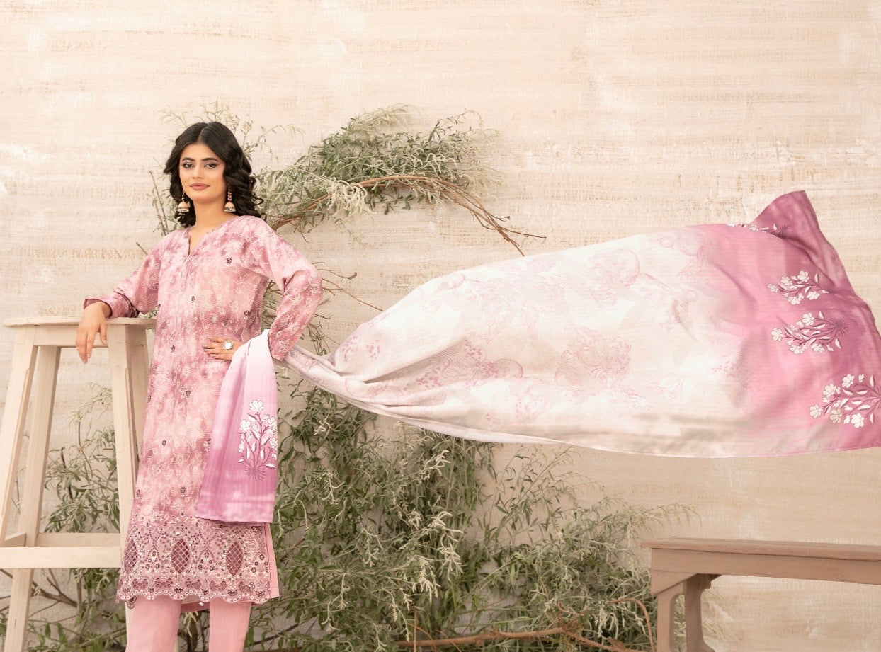 Luxury Zarri Chikankari Suit 3pc