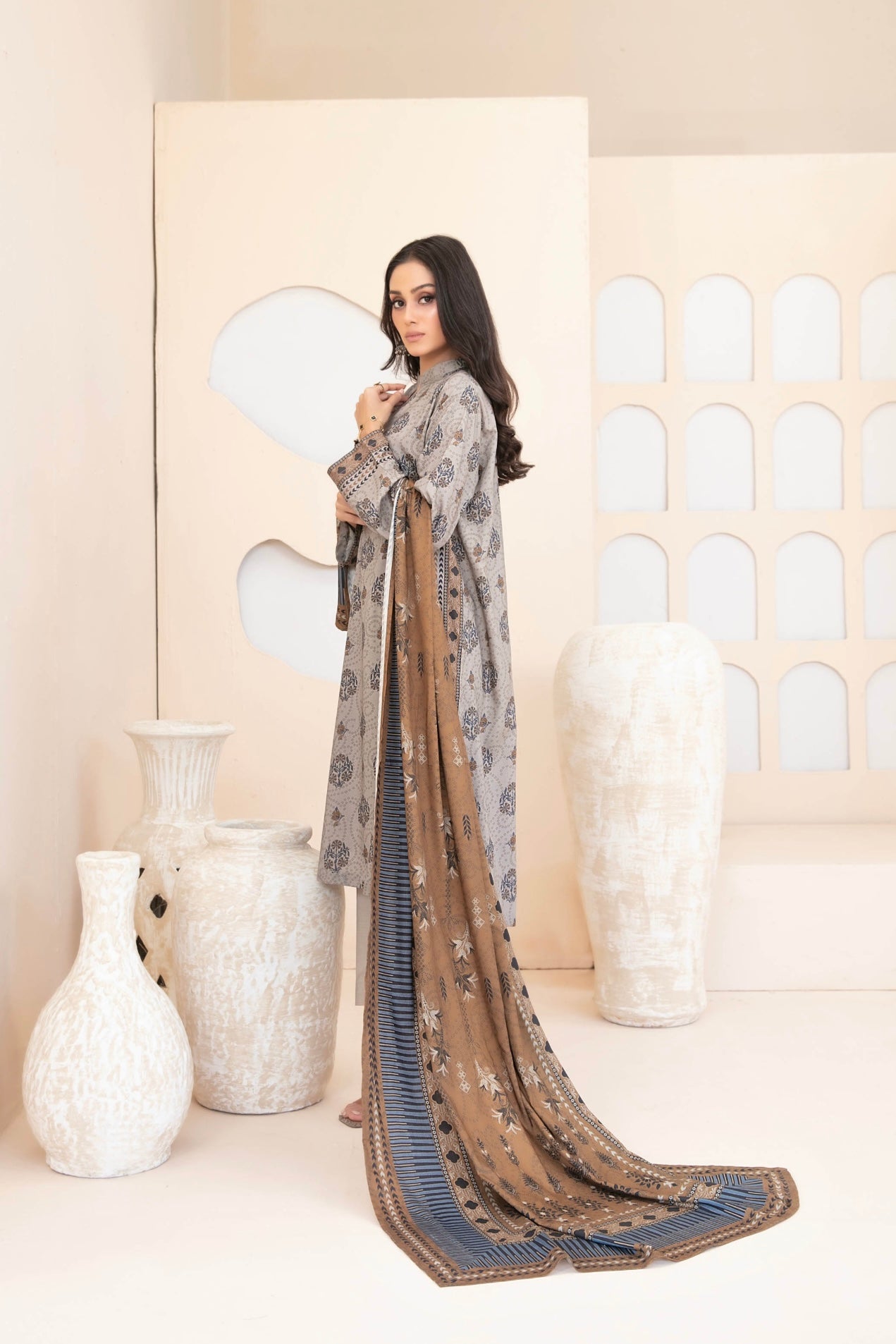 Printed Staple Suit 3pc