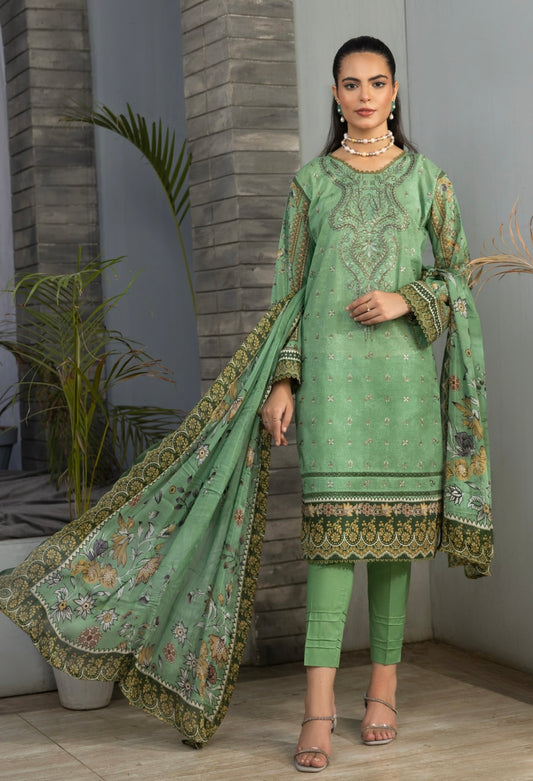 Embroidered Lawn 3pc