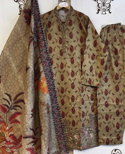 Luxury Printed Co-ords 3pc Suit