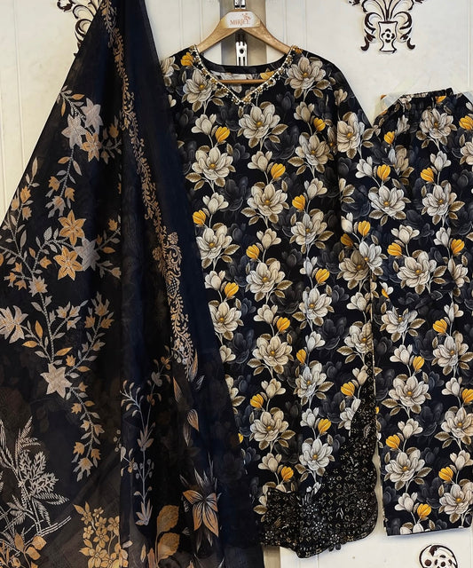 Luxury Printed Co-ords 3pc Suit