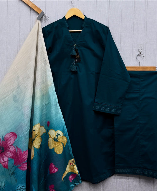 Luxury Solid Co-ords 3Pc Suit